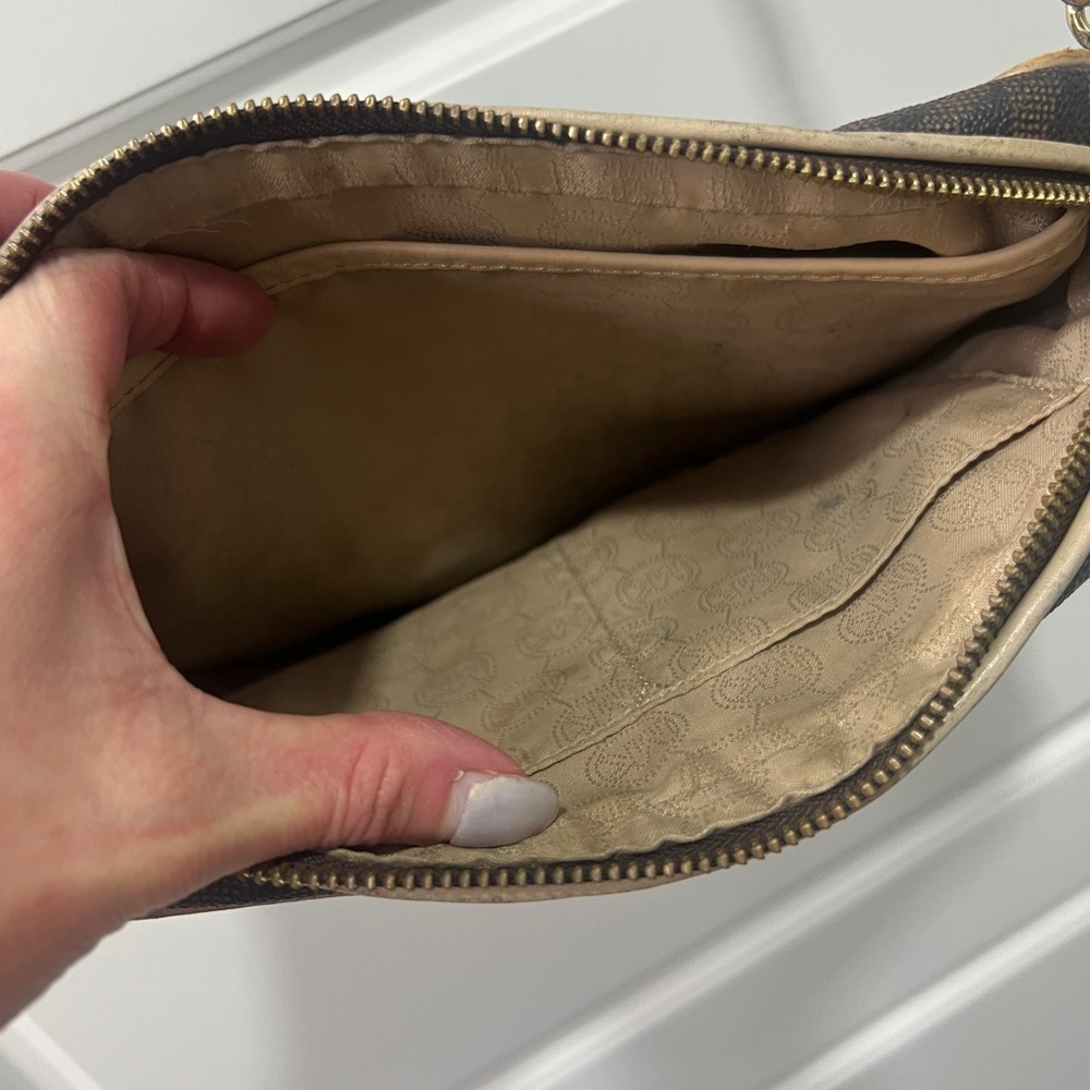 Michael Kors Monogram Shoulder Bag - Picture 7 of 9